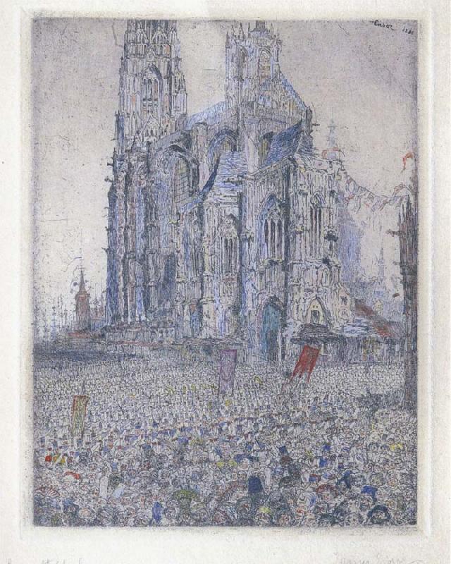 James Ensor The Cathedral oil painting image